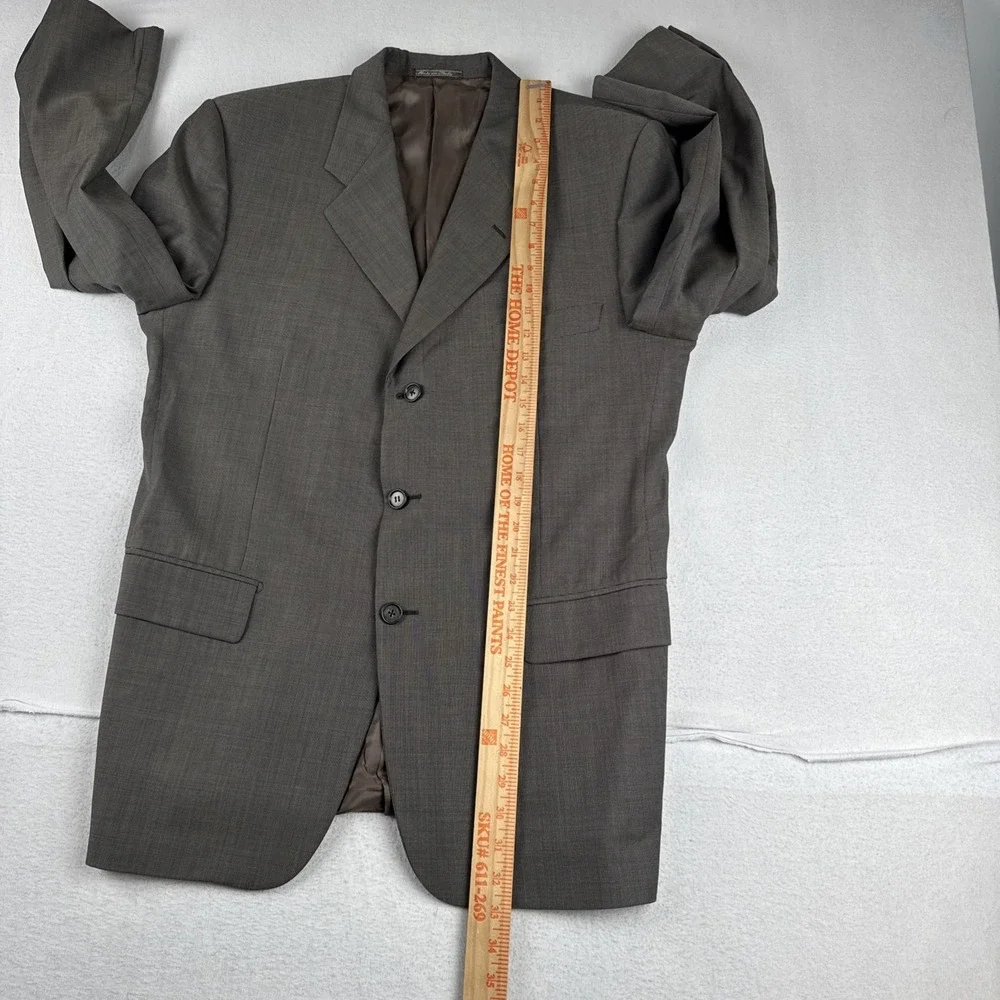 Corneliani Mens Brownish Gray Two Piece Suit 42R , Pants Fit 32*28 3 Button Wool